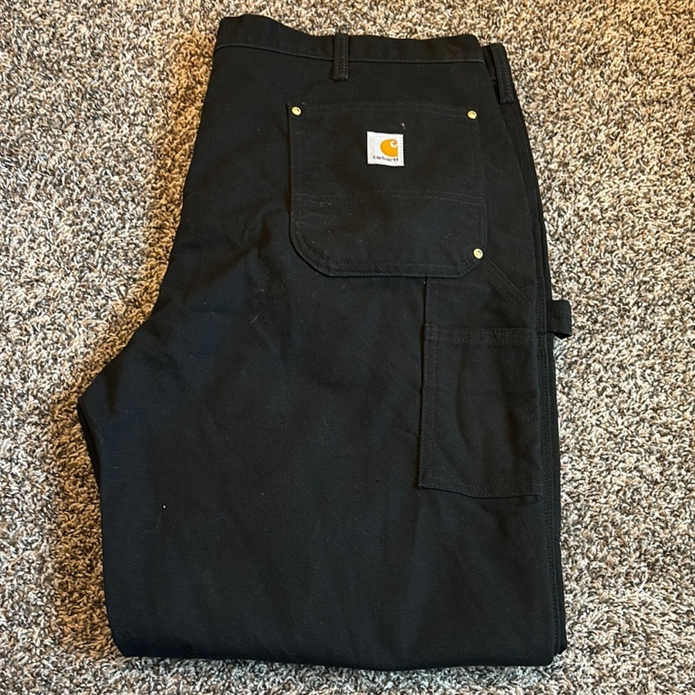 Carhartt Men's Black Pants Size 42 X 34 - Picture 6 of 6